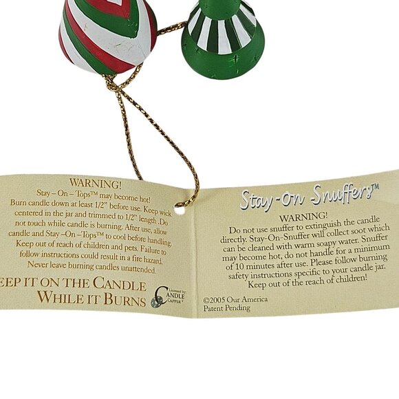 Yankee Candle Capper Our America Stay On Tops Christmas Trees Holiday NWT - Picture 7 of 9